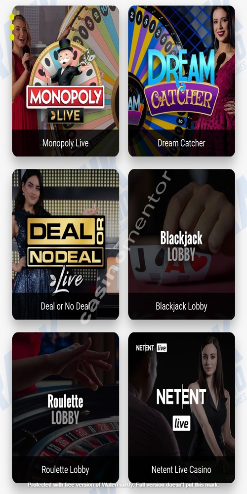 Live Casino Mobile