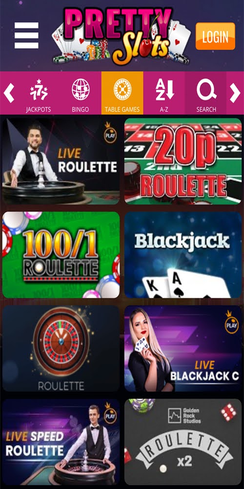 Table Games Mobile