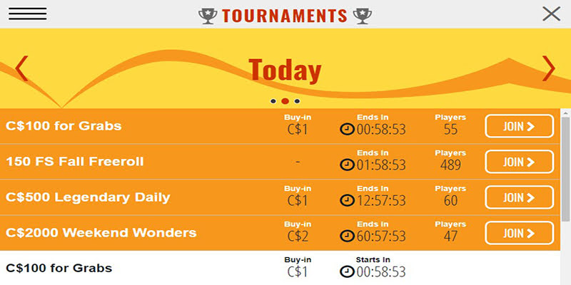 Tournaments
