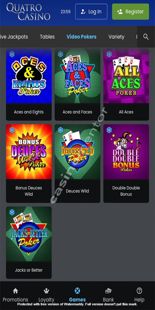Video Poker Mobile