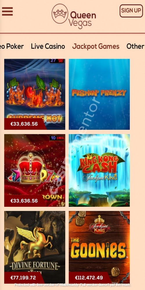 Jackpot Games Mobile