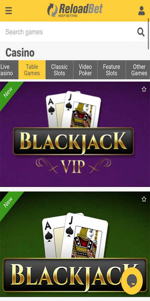 Table Games Mobile