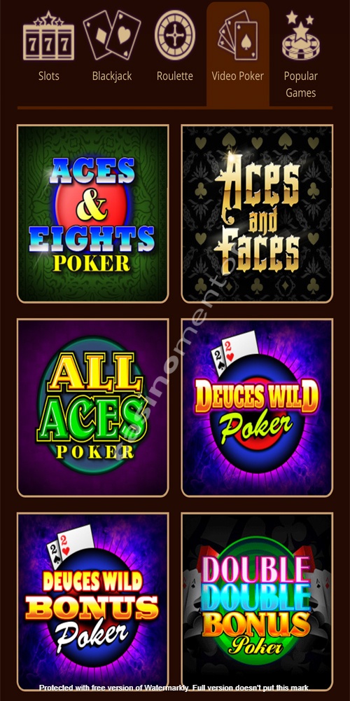 Video Poker Mobile
