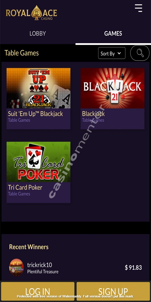 Table Games Mobile