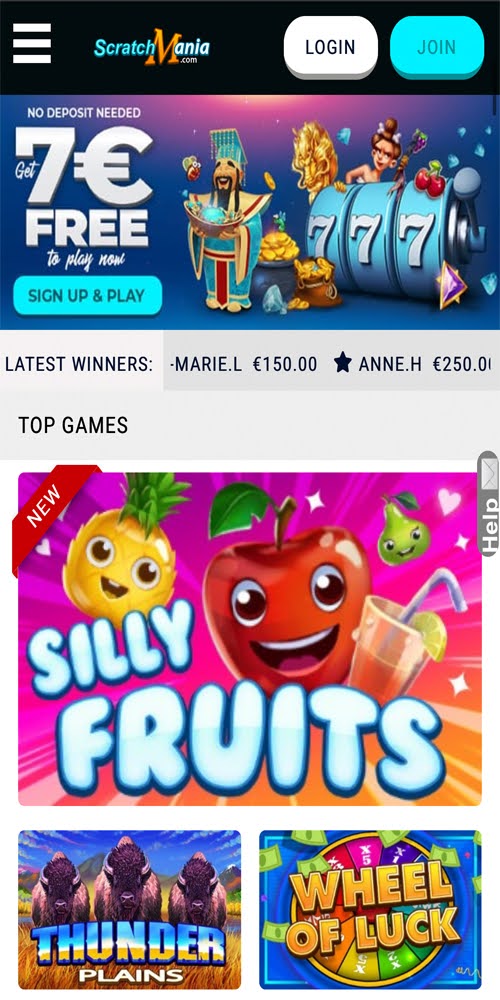Homepage Mobile