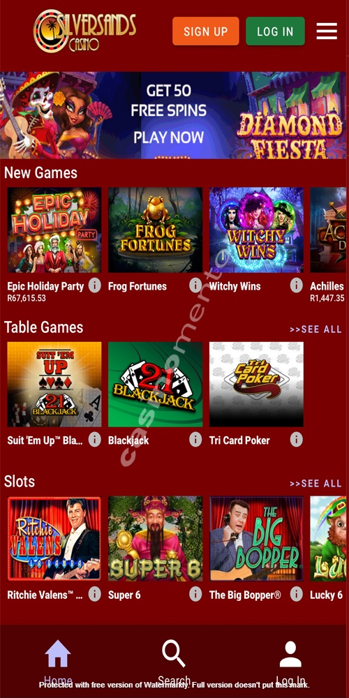 Homepage Mobile
