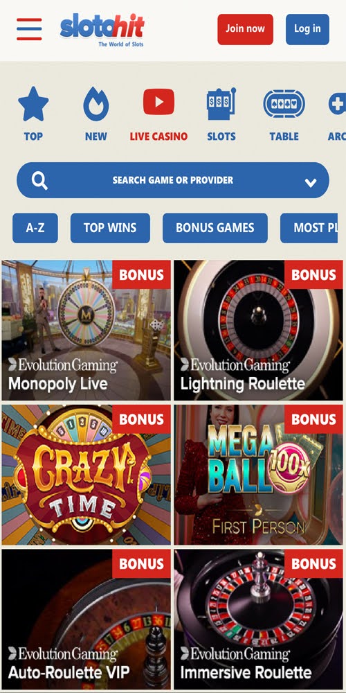 Live Casino Mobile