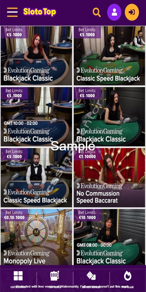 Live Casino Mobile