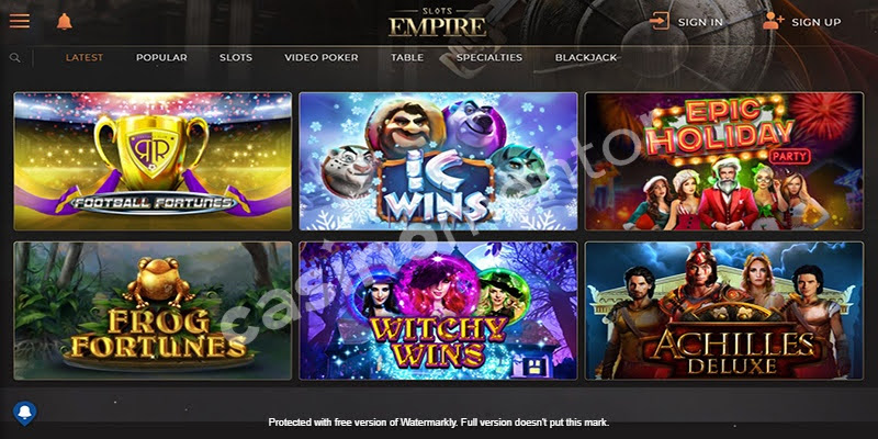 Slots empire casino login