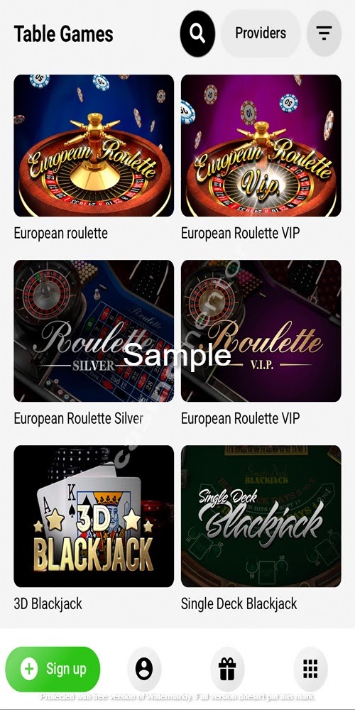 Table Games Mobile