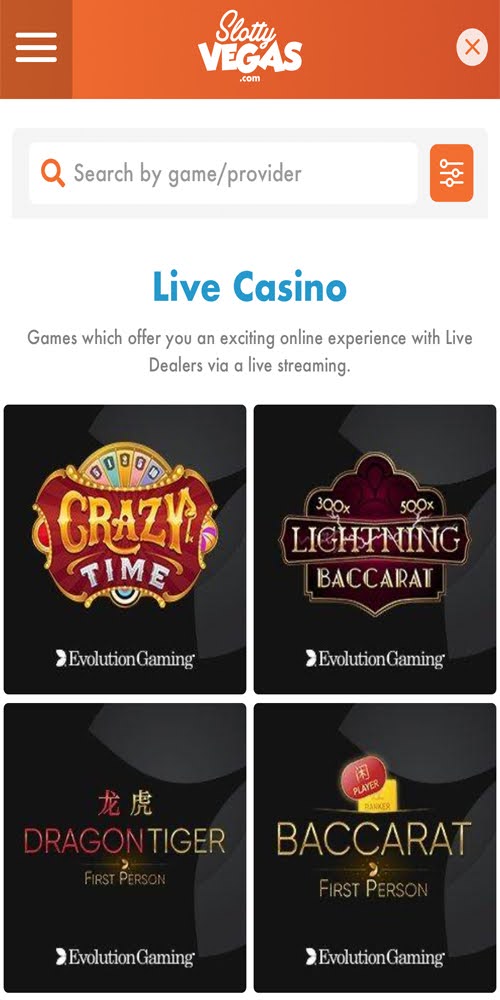 Live Casino Mobile