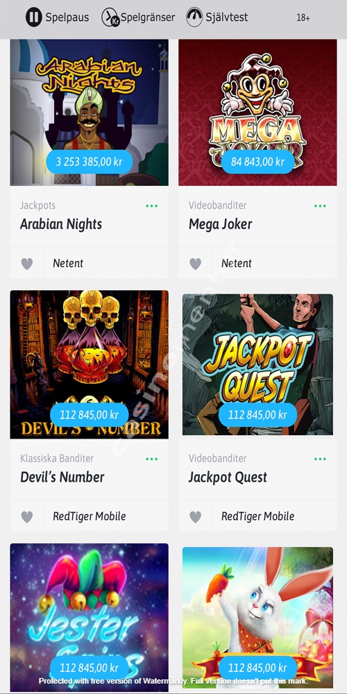 Jackpots Mobile