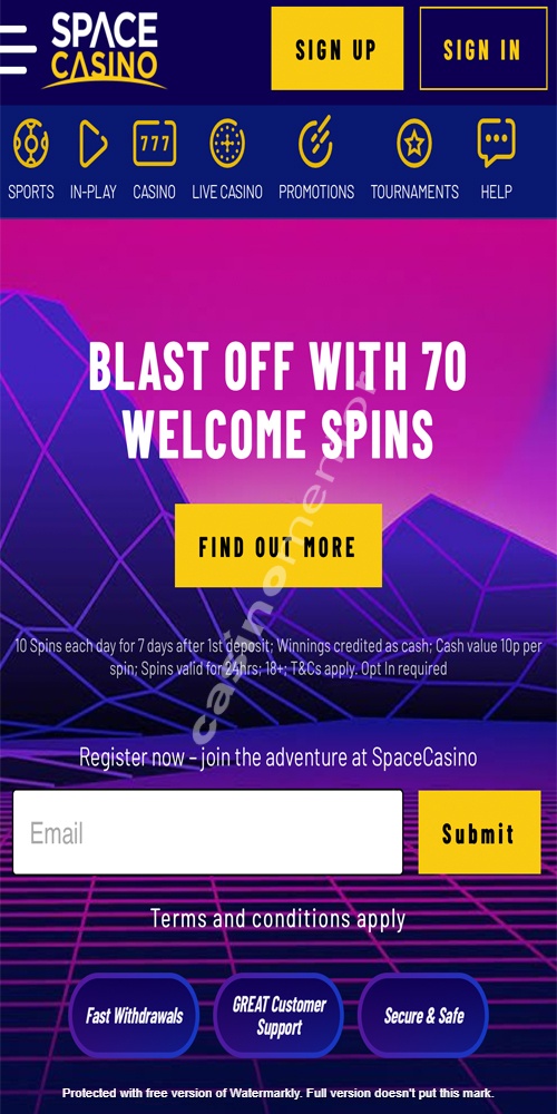 Homepage Mobile