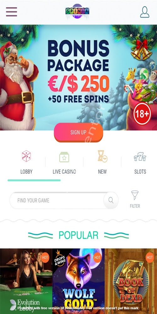 Homepage Mobile