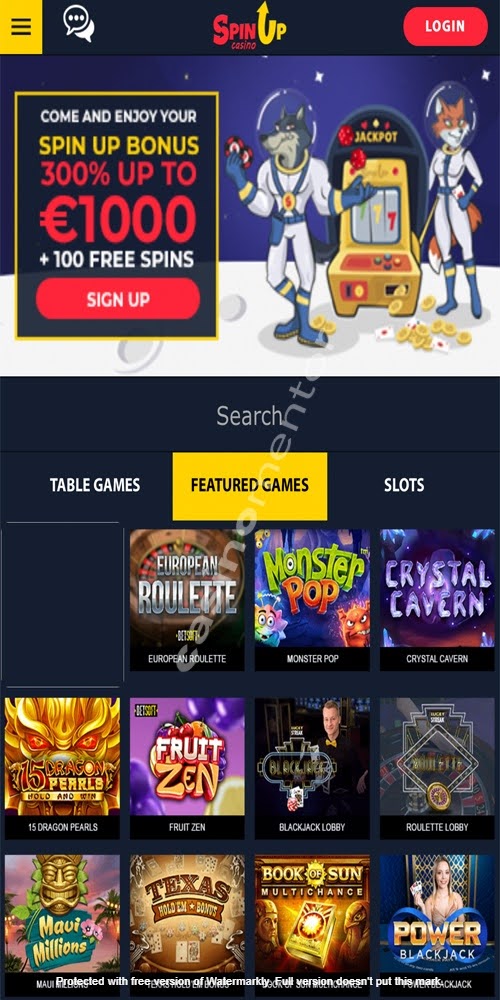 Homepage Mobile