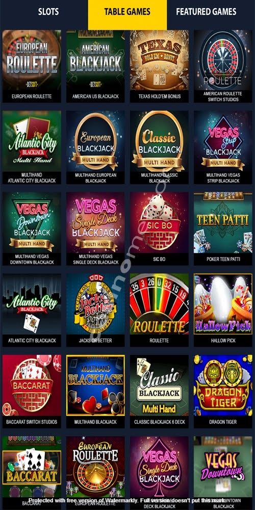 Table Games Mobile