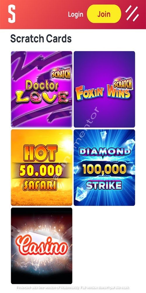 Scratch Cards Mobile