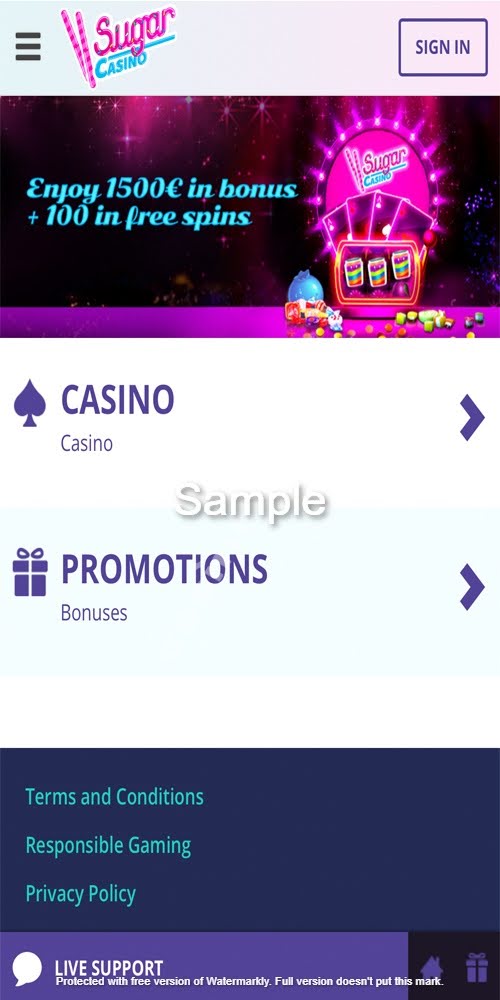 Homepage Mobile