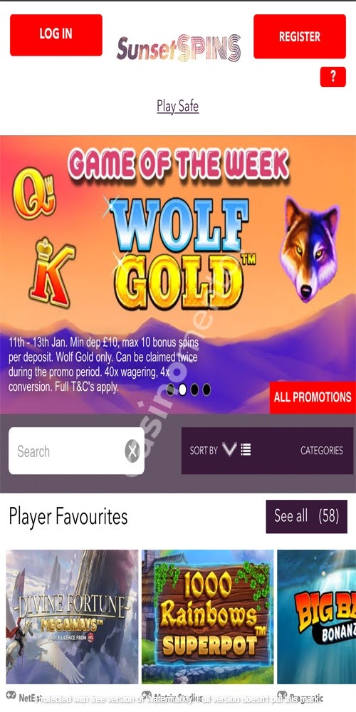 Homepage Mobile