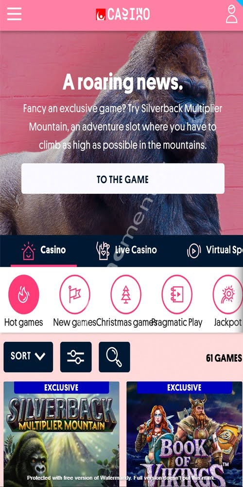 Homepage Mobile