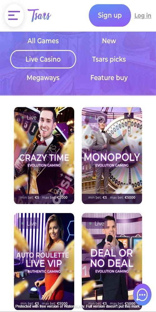 Live Casino Mobile