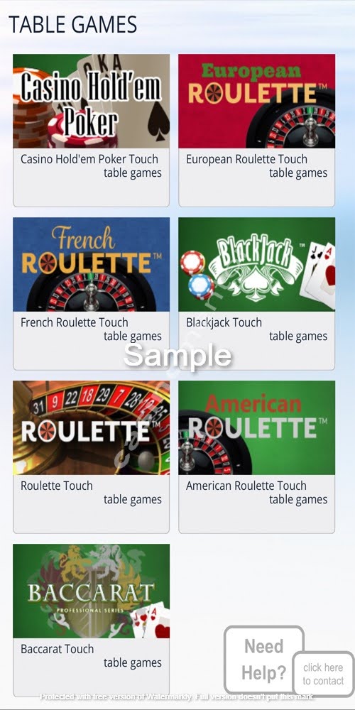 Table Games Mobile