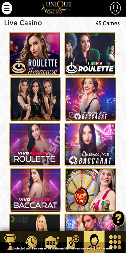 Live Casino Mobile