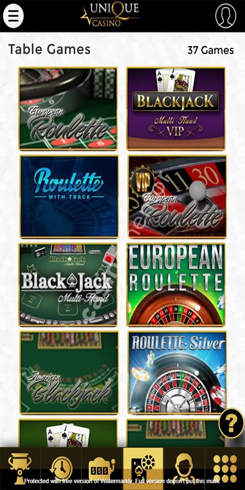 Table Games Mobile