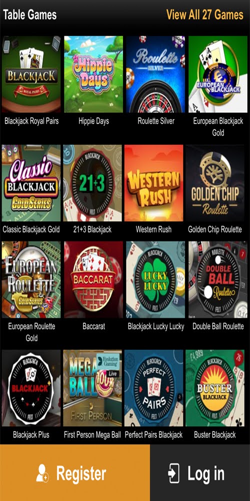 Table Games Mobile