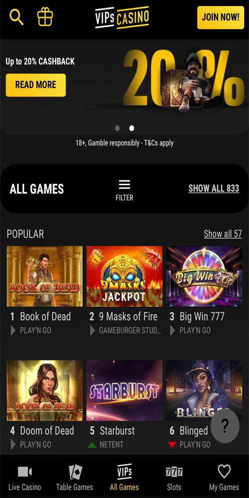 Homepage Mobile