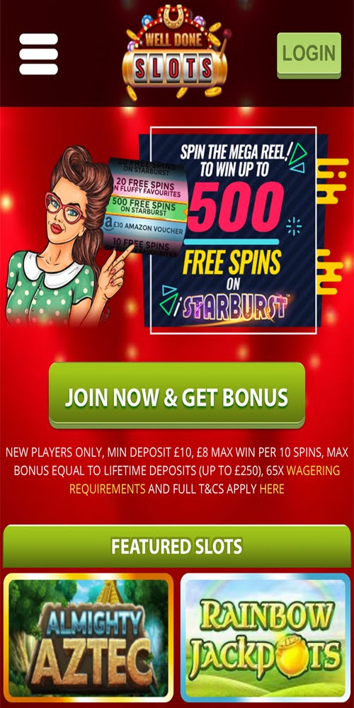 Homepage Mobile