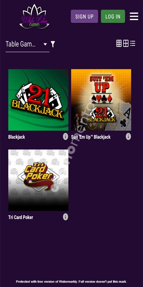 Table Games Mobile