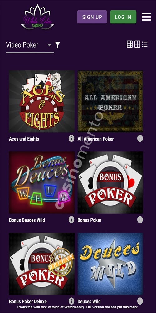 Video Poker Mobile