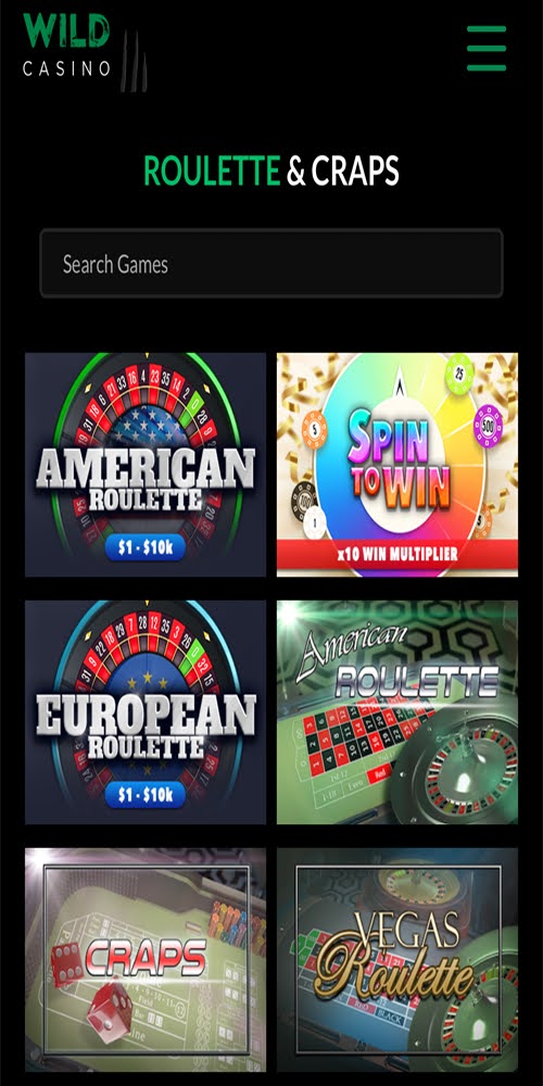 Roulette Craps Mobile