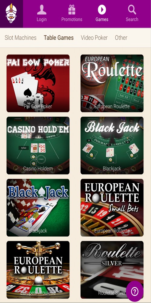 Table Games Mobile