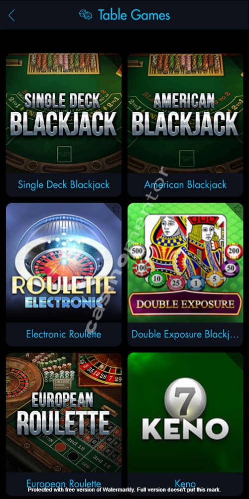 Table Games Mobile