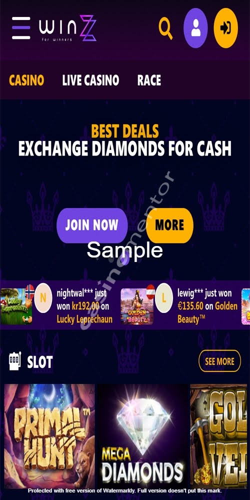 Homepage Mobile