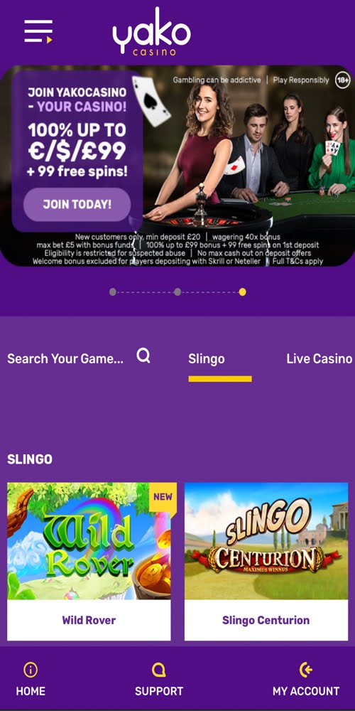 Homepage Mobile