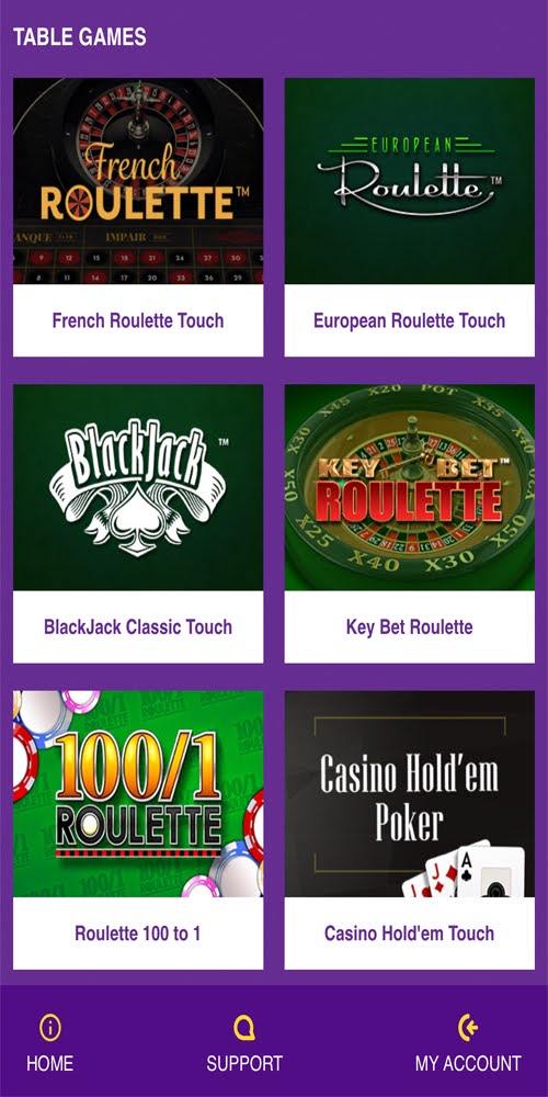 Table Games Mobile