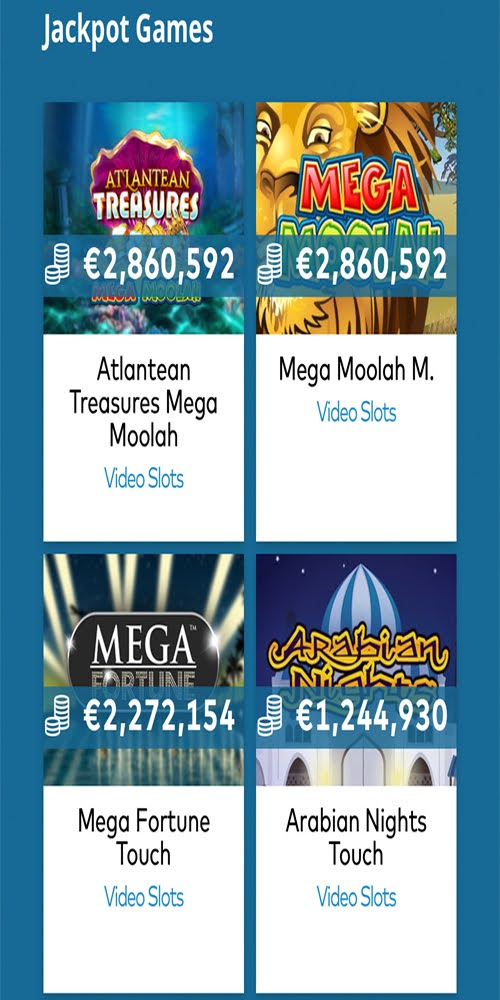 Jackpot Games Mobile